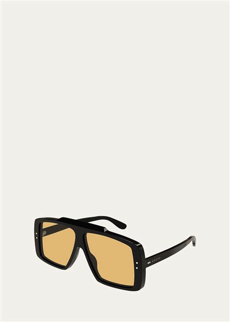 Gucci Men's GG1369S Shield Sunglasses 